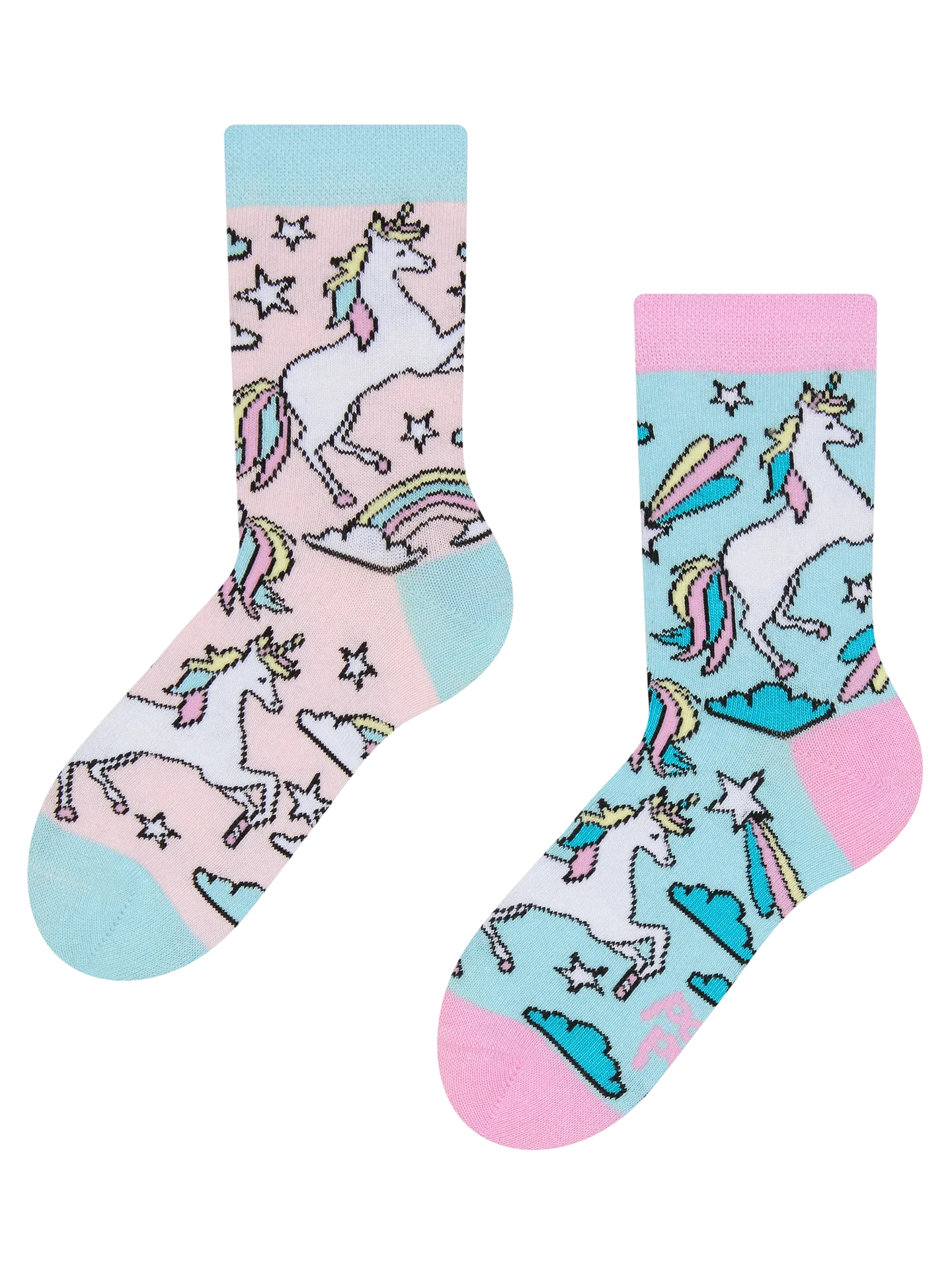 Chaussettes Licorne Magie – Taille 36-39 Femme/enfant, Bleu, Neuves Sans étiquette