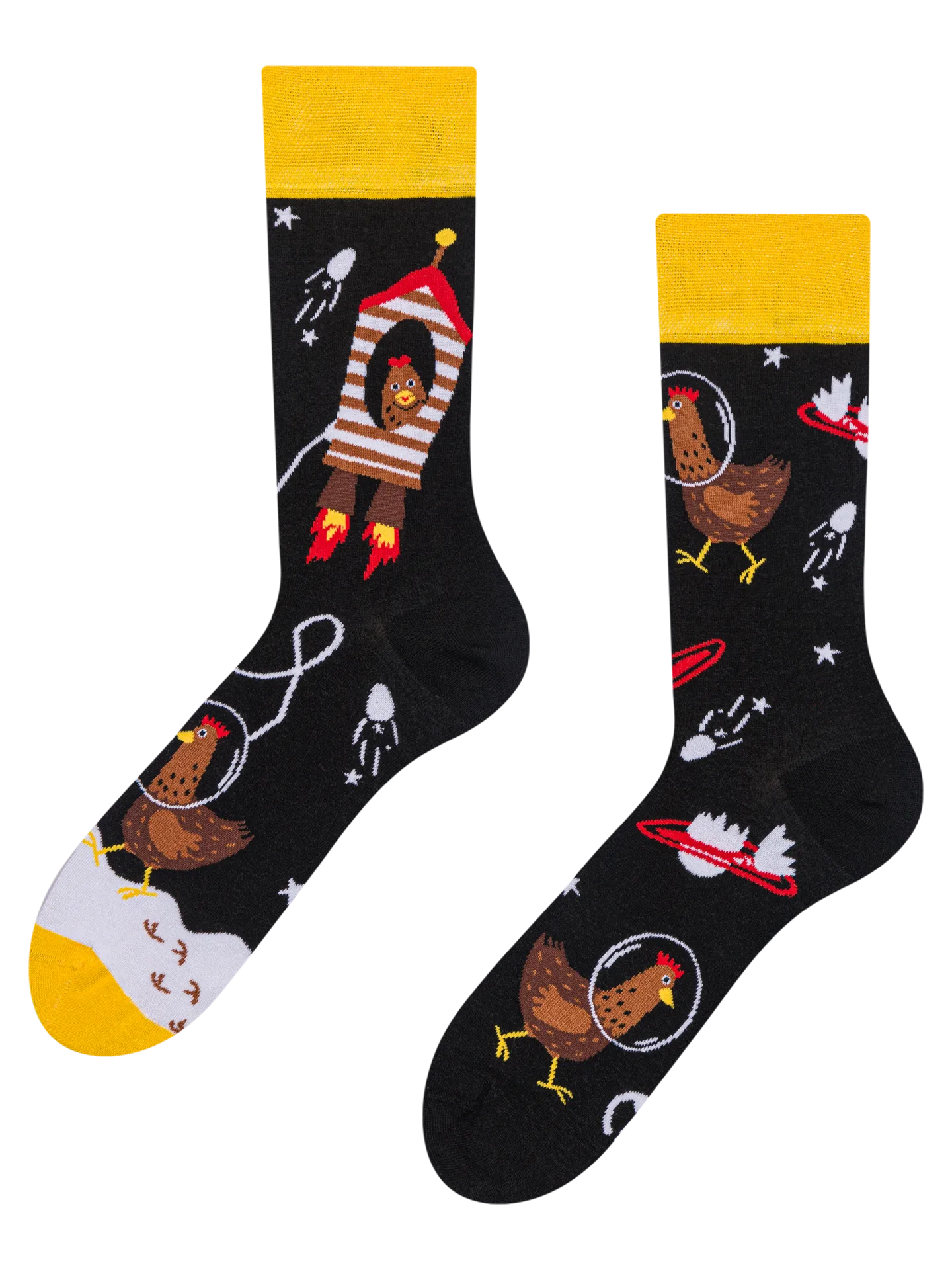 Chaussettes Dépareillées Loup à La Lune – Fun & Originales Par Dedoles