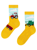 Chaussettes rigolotes pour enfants Tracteur