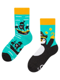 Chaussettes rigolotes pour enfants Bateau pirate
