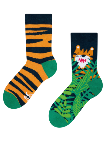 Chaussettes rigolotes pour enfants Tigre