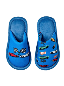Pantoufles rigolotes pour enfants Voitures rapides