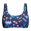 Haut de bikini de sport rigolo Fleurs à l’aquarelle