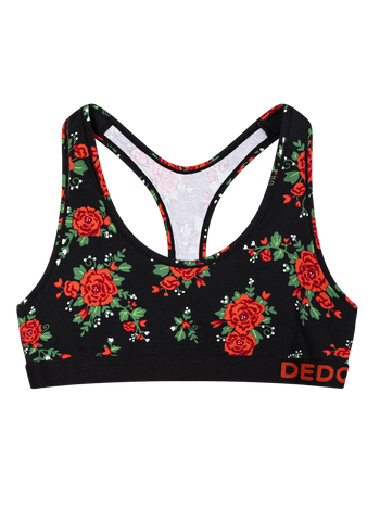 Bralette rigolote pour femmes Roses