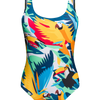 Maillot de bain une pièce rigolo Oiseaux tropicaux
