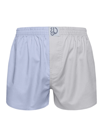 Caleçon bleu et gris pour hommes