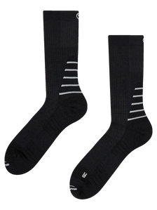 Chaussettes de randonnée mi-mollet noires pour hommes
