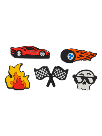Lot de 5 décorations rigolotes pour lacets Pilote