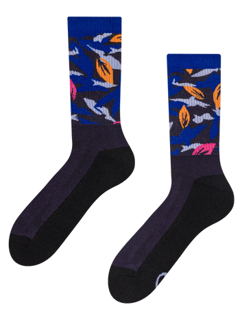 Chaussettes fonctionnelles rigolotes Jungle abstraite