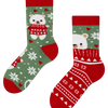 Chaussettes chaudes rigolotes pour enfants Ours portant une écharpe