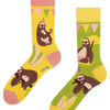 Chaussettes rigolotes Paresseux en fête