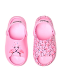 Sabots chunky rigolos pour bébés Cœurs et Flamants roses