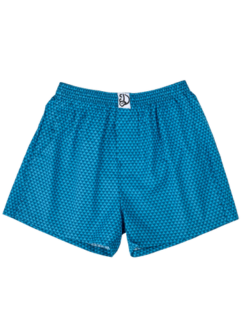 Caleçons à motifs bleu émeraude pour hommes
