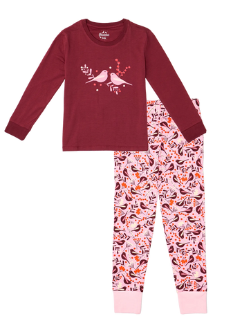 Pyjama rigolo pour enfants Oiseaux et baies