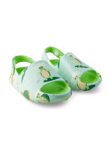 Sabots rigolos chunky pour enfants Tortue le surfeur