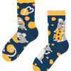 Chaussettes rigolotes pour enfants Souris et fromage
