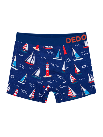 Boxer rigolo pour garçons Phare et bateaux à voile