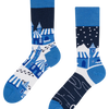 Chaussettes rigolotes Village d’hiver