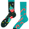 Chaussettes rigolotes Sucreries de Noël