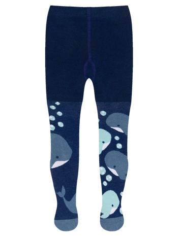 Collants rigolos pour enfants Petites baleines