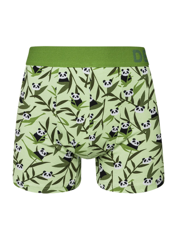 Boxer rigolo pour hommes Panda et bambou