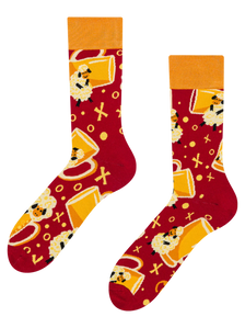 Chaussettes rigolotes Bière et mouton
