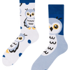 Chaussettes chaudes rigolotes Hibou des neiges