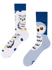 Chaussettes chaudes rigolotes Hibou des neiges