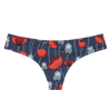 Culotte brésilienne rigolote pour femmes Coccinelles et fleurs de pavot