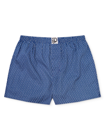 Caleçons à motifs bleu et gris pour hommes