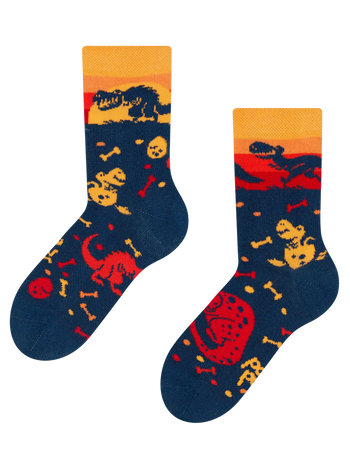 Chaussettes rigolotes pour enfants Monde des dinosaures