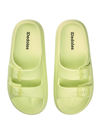 Sandales à plateforme citron vert pour femmes