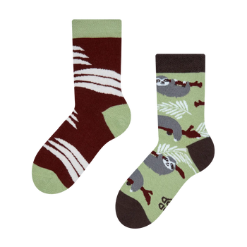 Chaussettes rigolotes pour enfants Paresseux