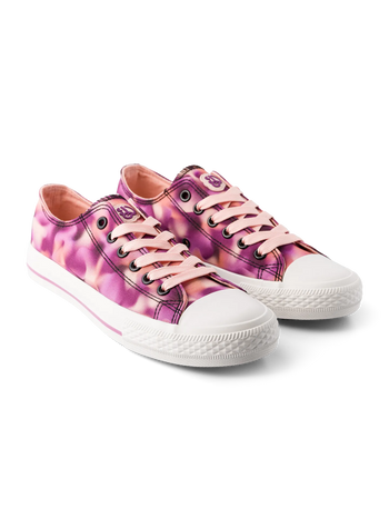 Chaussures en toile rigolotes Camouflage rose