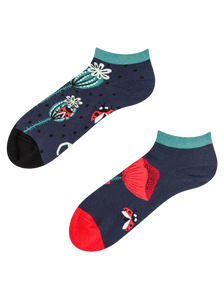Socquettes rigolotes Coccinelles et fleurs de pavot