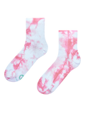 Chaussettes mi-mollet tie-dye rose