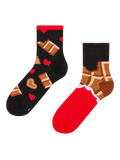 Chaussettes mi-mollet rigolotes Amour du chocolat