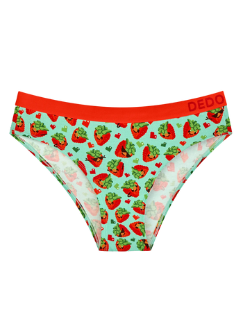 Culotte rigolote en modal pour femmes Fraises en pixels