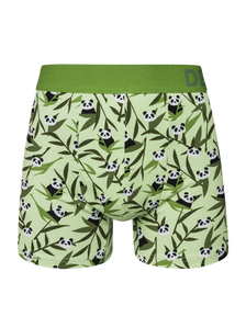Boxer rigolo pour hommes Panda et bambou