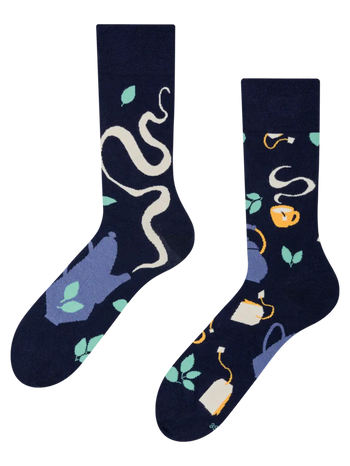 Chaussettes rigolotes en fibres de bambou L’heure du thé