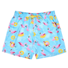 Short de bain rigolo pour hommes Flamants roses en vacances