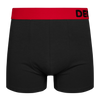 Boxer noir et rouge pour hommes