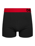 Boxer noir et rouge pour hommes