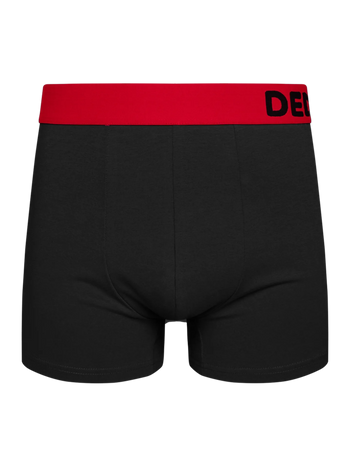 Boxer noir et rouge pour hommes