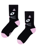 Chaussettes chaudes rigolotes pour enfants Regard fixe du chat