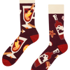 Chaussettes chaudes rigolotes Vin chaud