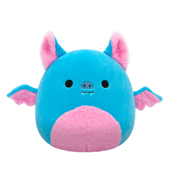 Peluche Squishmallows de 20 cm Boyle la chauve-souris bleue au ventre rose