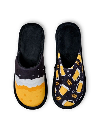 Pantoufles rigolotes Bière savoureuse