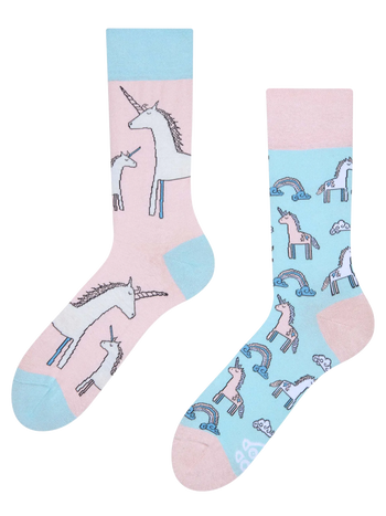 Chaussettes rigolotes Licorne
