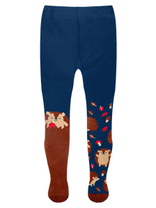 Collants rigolos pour enfants Hérisson & champignons